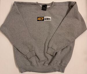 Vtg University of Iowa 1847 Jones & Mitchell Crewneck Gray Unisex Size XL